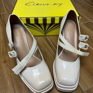 Circus NY Women's Khiara Faux Leather Heeled Mary Janes Size 7 BRAND NEW!!
